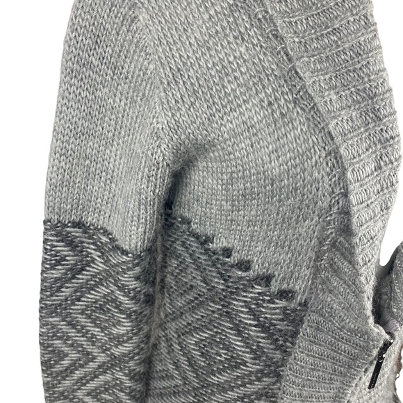 Monk & Lou Shawl Collar Alpaca Mix Cardigan with Zipper Size XS - Picture 6 of 16